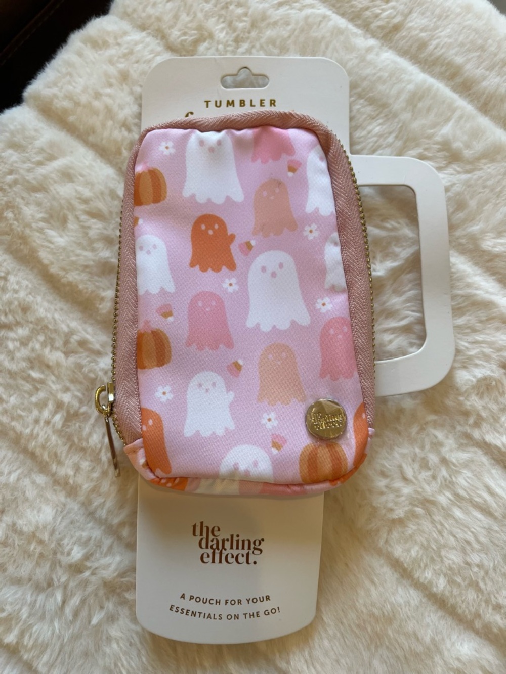 The Darling Effect Pink and Orange Ghost Tumbler Fanny Pack